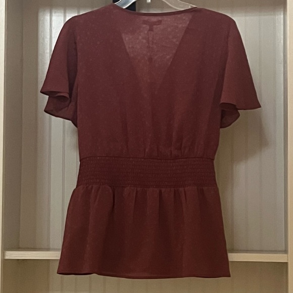 Max Studio Mauve Faux Wrap Blouse | M | NWT - Picture 2 of 4